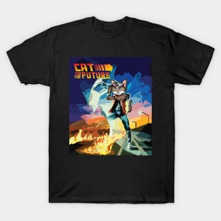 CAT TO THE FUTURE - Back To The Future Inspired T-Shirt